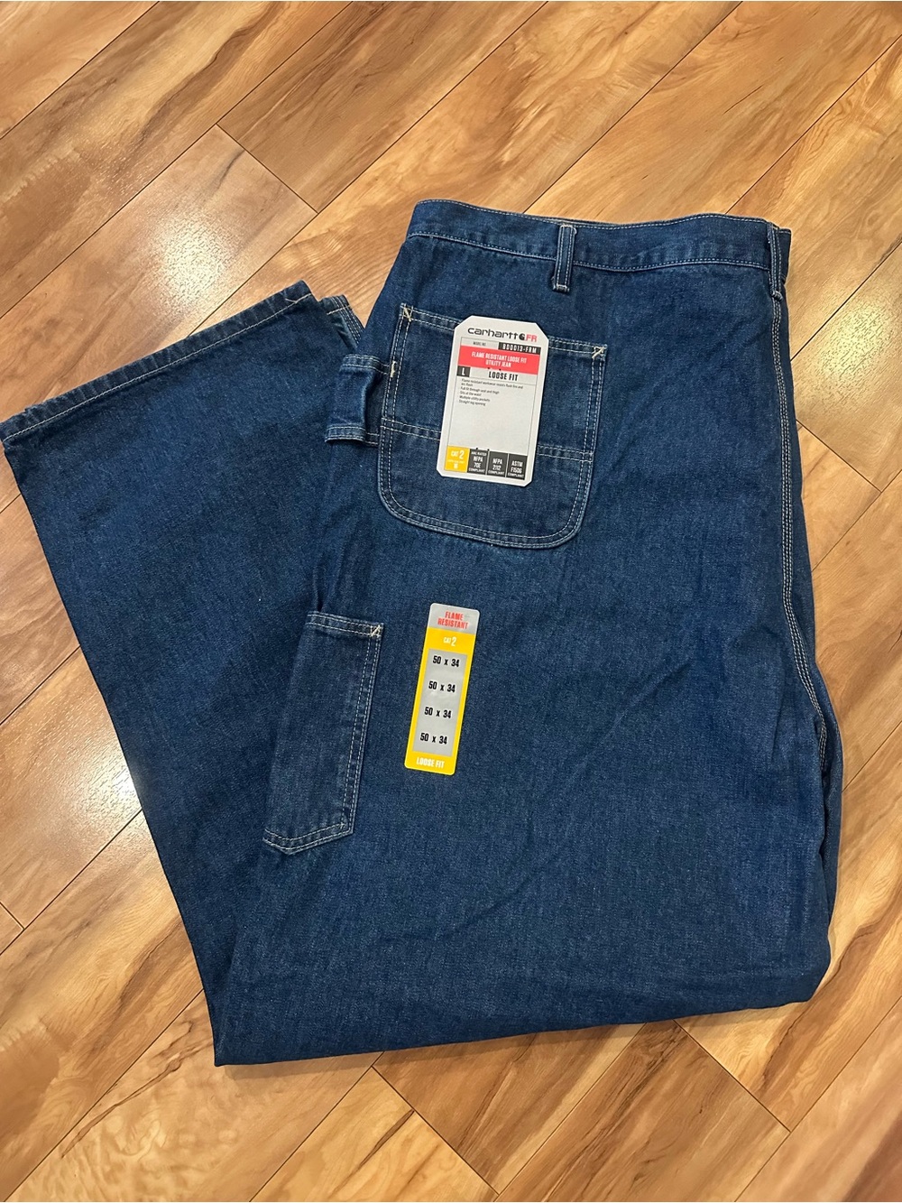 Carhartt FR Flame Resistant Loose Fit Utility Jeans 50x34 CAT 2 NWT
